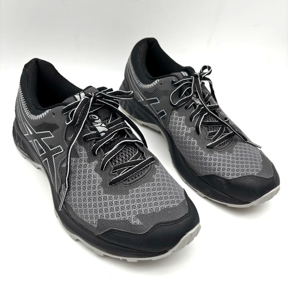 ASICS Gel-Sonoma 4 1011A177 Gray and Black Trail Running Shoes Men's US 8.5 - Picture 1 of 14